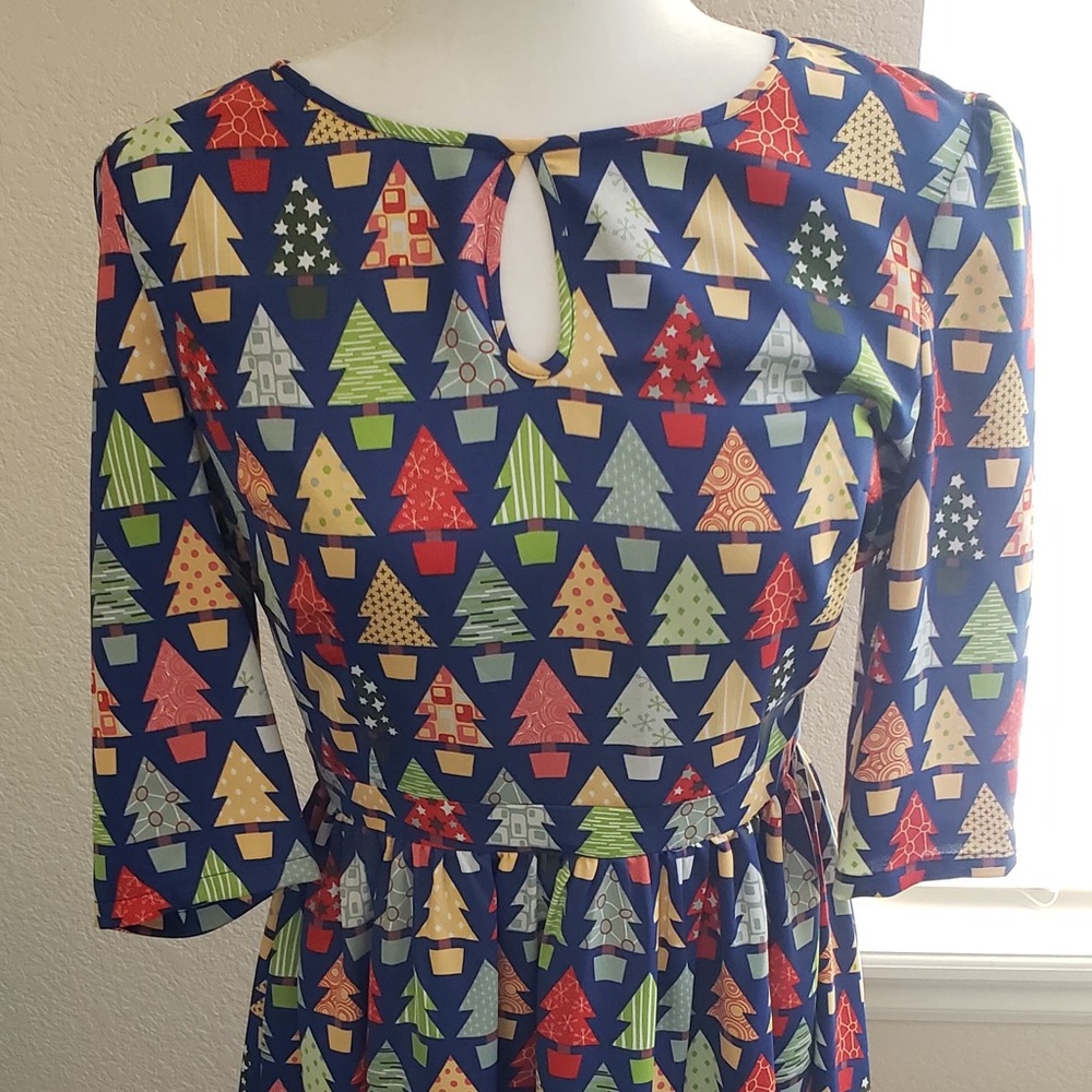 ModCloth Fervour Christmas Tree Dress